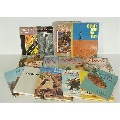 Quantity of Vintage Australian Children's Books Including Three Pookie Books, The Day the Mountains Played by Judith Wright and More