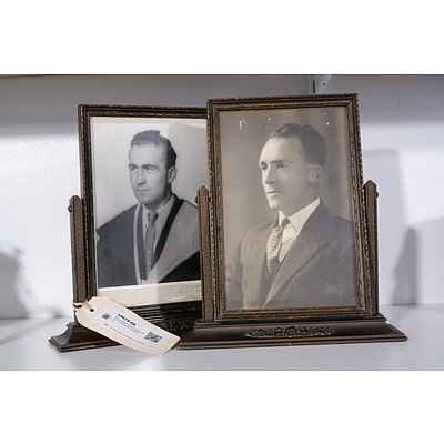 Two Vintage Stand frames with Photographic Portraits (2)
