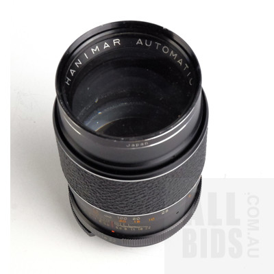 Vintage Hanimar Automatic 1:2.8 f=135mm Lens - No 725748