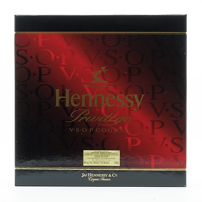 Hennessy Privilege VSOP Cognac in Original Presentation Box with Two Glasses