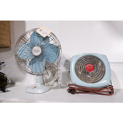 Vintage Mistral Table fan and Dandee Radiant Heater (2)
