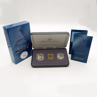 RAM 2001 Centenary of Federation, State Proof Three Coin Set, South Australia