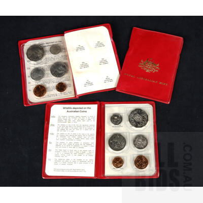 Three RAM Uncirculated Six Coin Red Booklets, 1983 and 1981