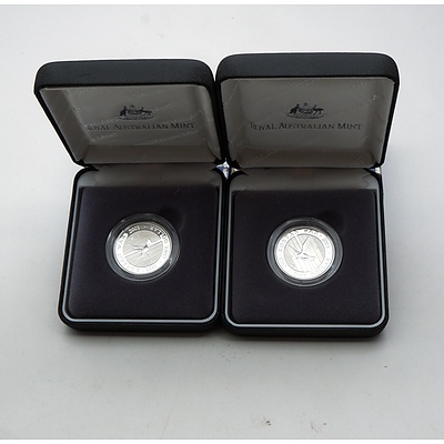 Two RAM 2003 Silver Proof $1 Korean War Coins