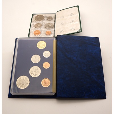 1982 Commonwealth Games Uncirculated Coin Set and 1987 Proof Coin Set