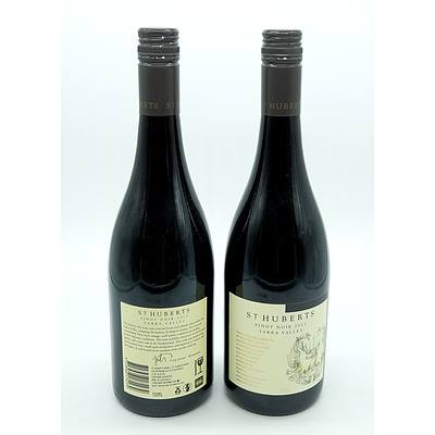 St Huberts Yarra Valley 2013 Pinot Noir - Lot of Two Bottles (2)