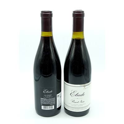 Etude 2009 Estate Grown Pinot Noir (Napa Valley California) - Lot of Two Bottles (2)
