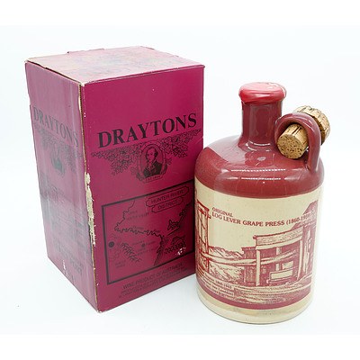 Draytons Second Generation Family Port - One Litre in Stoneware Decanter and Presentation Box