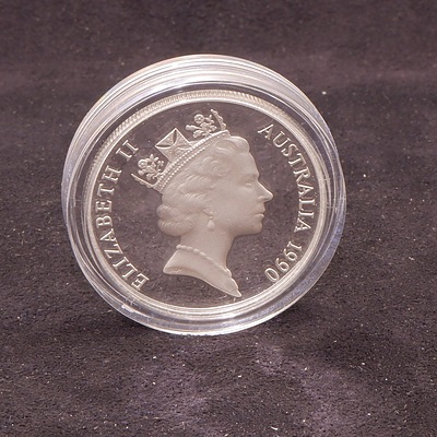 1990 Birds of Australia, Cockatoo $10 Silver Proof Coin