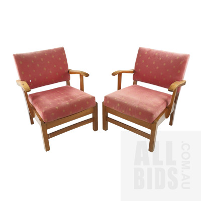 Pair of Fred Ward Armchairs ex ANU