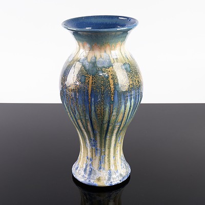 Studio Pottery Crystalline Glazed Vase