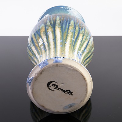 Studio Pottery Crystalline Glazed Vase