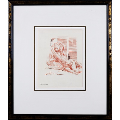 Charles Billich (born 1934), Tenderness, Pastel on Paper, 28 x 21.5 cm
