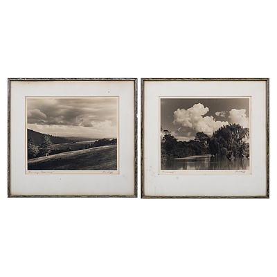Pair of Black & White Photographs, 'Evening's Approach' & 'Arundel'