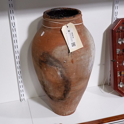 Vintage Terracotta Vessel Internally Sealed with Pitch