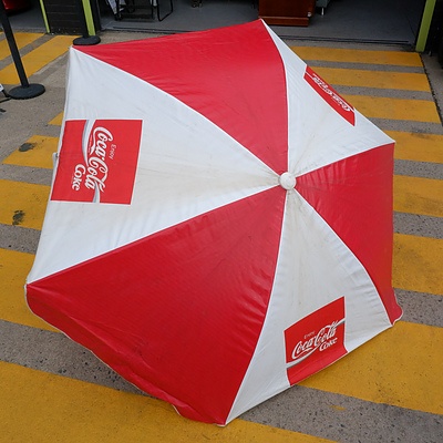 Vintage Coca Cola Cafe Umbrella