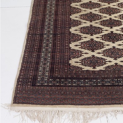 Persian Bokhara Hand Knotted Wool Pile Rug