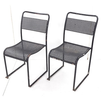 Pair of Vintage Metal Garden Chairs