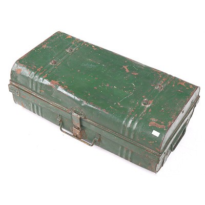 Vintage Pressed Metal Suitcase