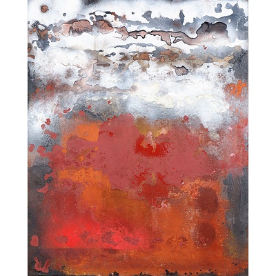 Claire Primrose (20th Century), Urban Tide, Mixed Media on Canvas (Diptych)