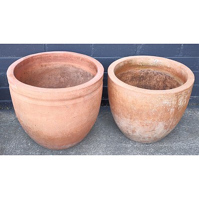 Pair of Vintage Terracotta Garden Pots