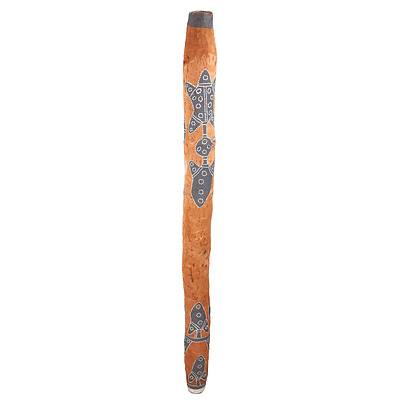 Vintage Hand Carved and Decorated Indigenous Hardwood Didgeridoo