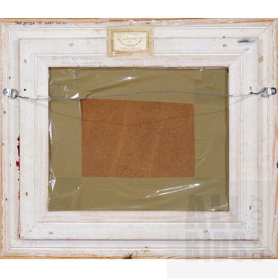 Gerard Mutsaers (born 1947), The Yarra at East Sevill 1974, Oil on Board, 19 x 24 cm