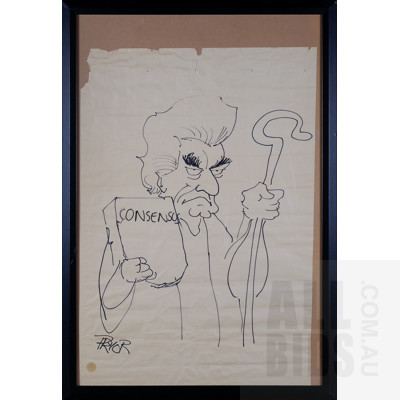 Geoff Pryor (born 1944), Consensus, Felt-Tip Pen on Paper, 82 x 58 cm 