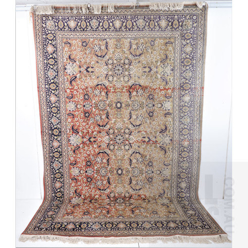 Indo Persian Hand Knotted Wool Rug