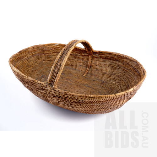 Vintage Papuan New Guinea Woven Basket