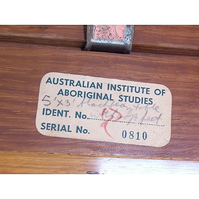 Queensland Blackbean Table - Ex: ANU Aboriginal Institute of Aboriginal Studies - Label Attached