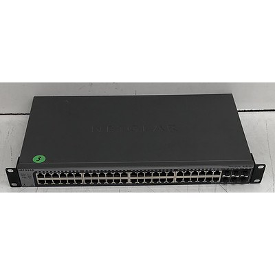 Netgear (GS752TSB V1H1) ProSafe 48-Port Gigabit Stackable Smart Switch w/ 4 SFP Uplinks