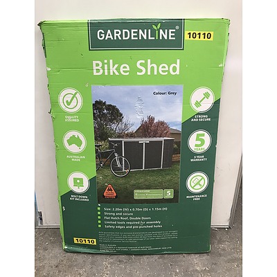 Gardenline Grey Bike Shed