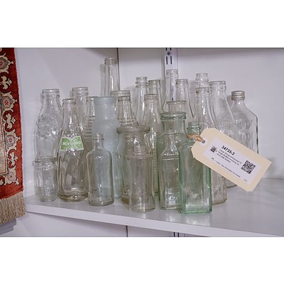 Large Group of Assorted Vintage Bottles including Various Milk Bottles