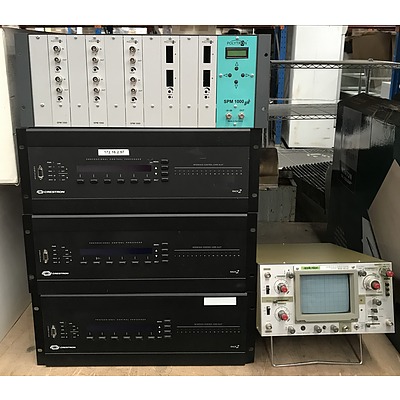Crestron and Polytron AV Appliances With Oscilloscope