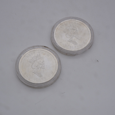 Two 2013 Silver Bullet Silver Sheild 1oz Silver Coins