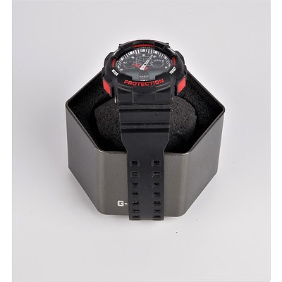 Casio WR20 Bar G Shock Men's Wristwatch in Original Case (GA-100A)