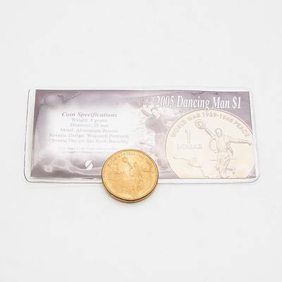 2005 RAM $1 Coin Australian Uncirculated One Dollar Coin Dancing Man Commemorative