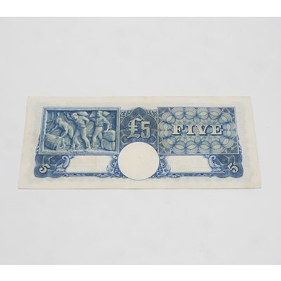 £5 1941 Armitage McFarlane Australian Five Pound Banknote R46 R41522096