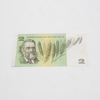 $2 1968 Phillips Randall Australian Two Dollar Banknote R83 GLF227297