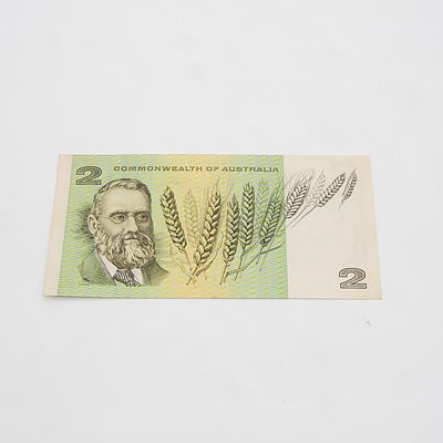 $2 1972 Phillips Wheeler Australian Two Dollar Banknote R84 GYT619790