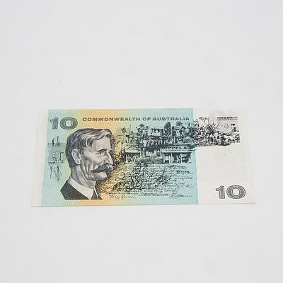 $10 1972 Phillips Wheeler Australian Ten Dollar Banknote R304 SYH166228