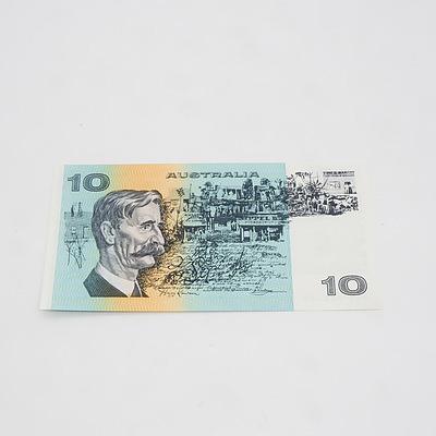 $10 1991 Fraser Cole Australian Ten Dollar Banknote R313A