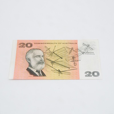 $20 1967 Coombs Randall Australian Twenty Dollar Banknote R402 XBR673305