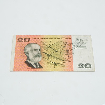 $20 1968 Phillips Randall STAR NOTE Australian Twenty Dollar Banknote R403S ZXA01099