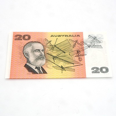 $20 1983 Johnston Stone Australian Twenty Dollar Banknote R408 VHL551289