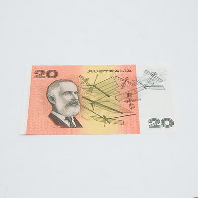 $20 1989 Phillips Fraser Australian Twenty Dollar Banknote R411 EXR633828