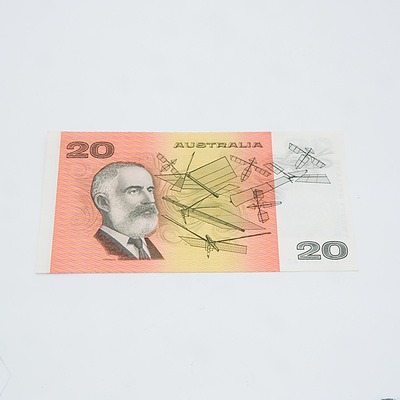 $20 1991 Fraser Cole Australian Twenty Dollar Banknote R413 RVQ365661