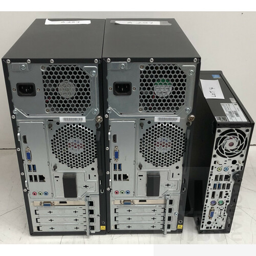 Lenovo H50-55 AMD A10 (7800) 3.50GHz CPU Tower Desktop Computers - Lot of Two w/ Other Additional Items