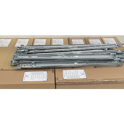 Bulk Lot of Assorted Dell Rack Rails and Server Accessories